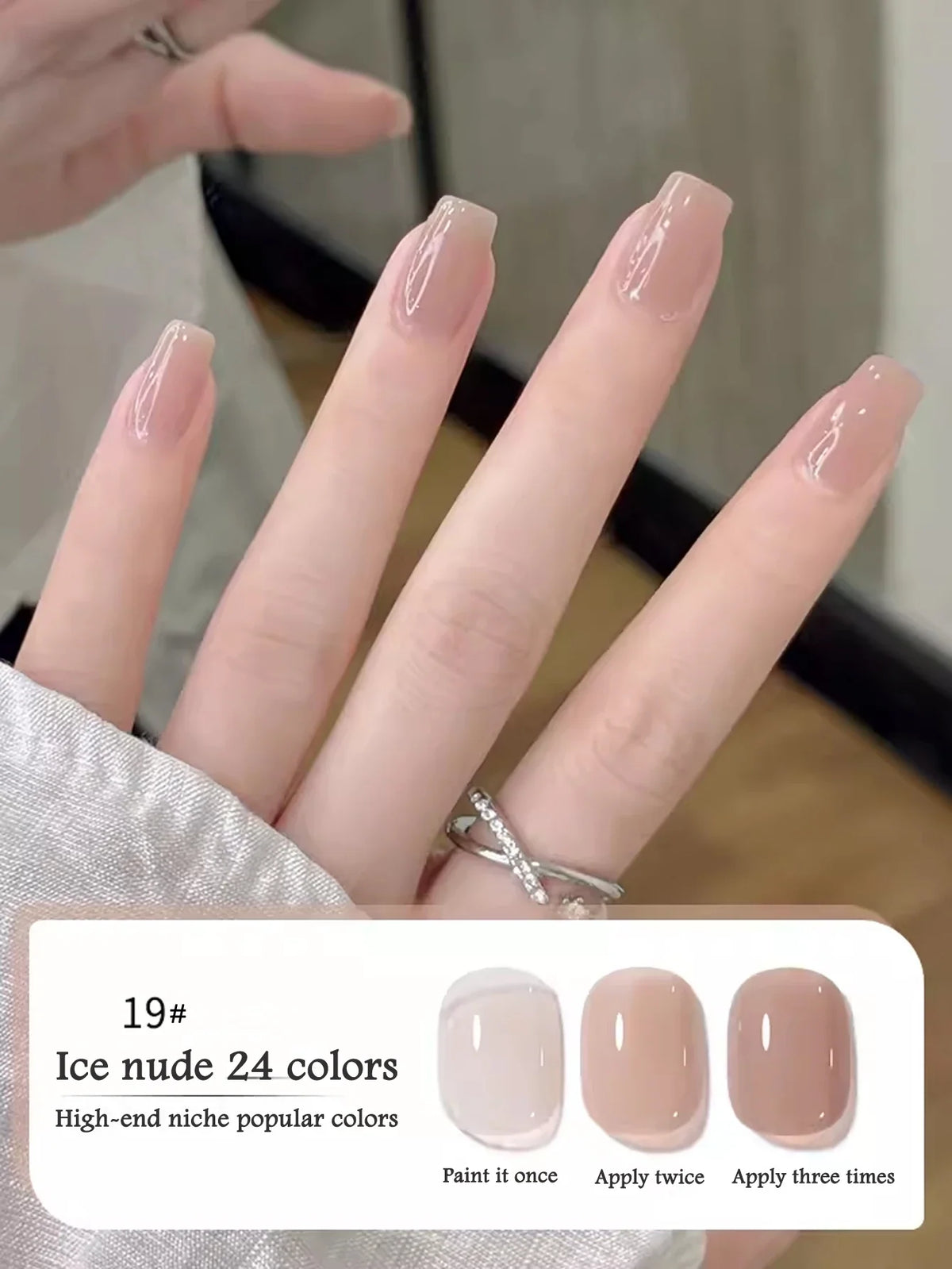10ML 1-24PCS Milk White Jelly Gel Nail Polish Nail Art 2026 New Popular Nail Supplies UV LED Light Nails Black Red Nails 18