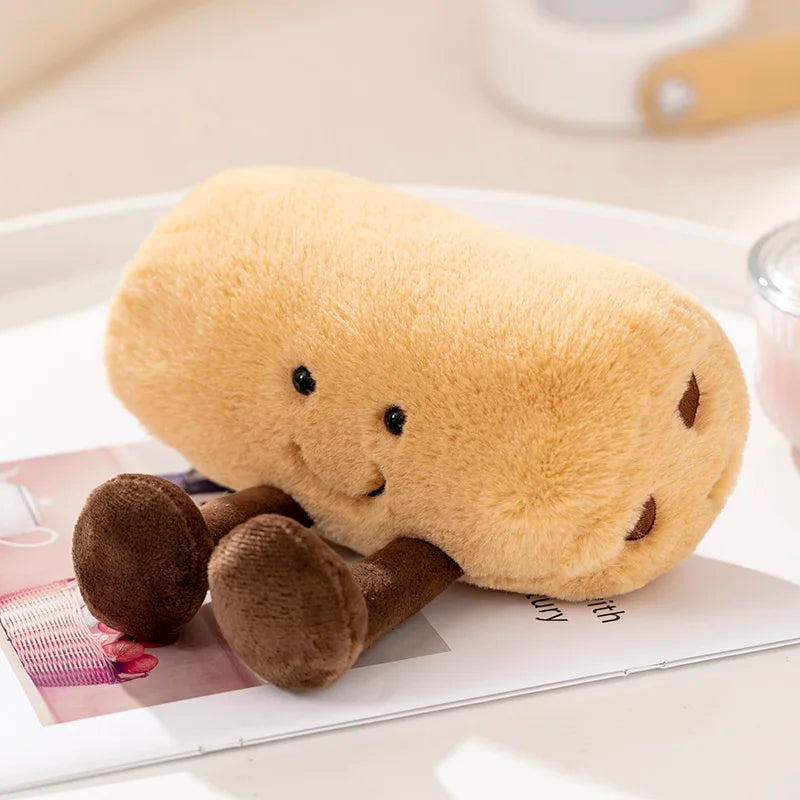 Cute Cartoon Egg & Toast Plush Toy – Breakfast Expression Stuffed Doll Pillow | Soft Baby Comfort Toy & Christmas Gift 20