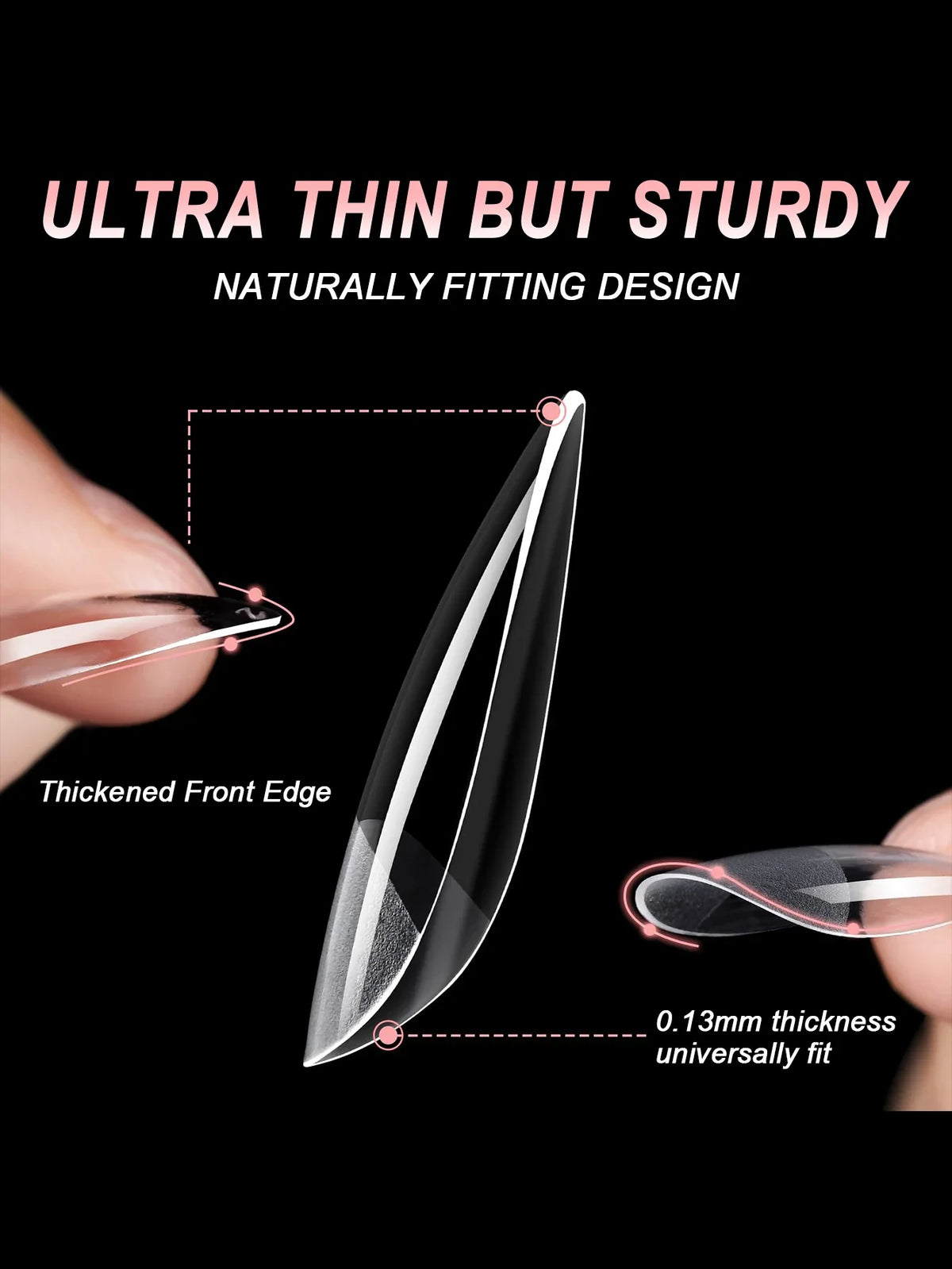 100/600Pcs Short Almond Nail Tips Soft Gel Nail Tips Full Cover False Nail Tips For Acrylic Nails  Salon Home Press On Nails 4