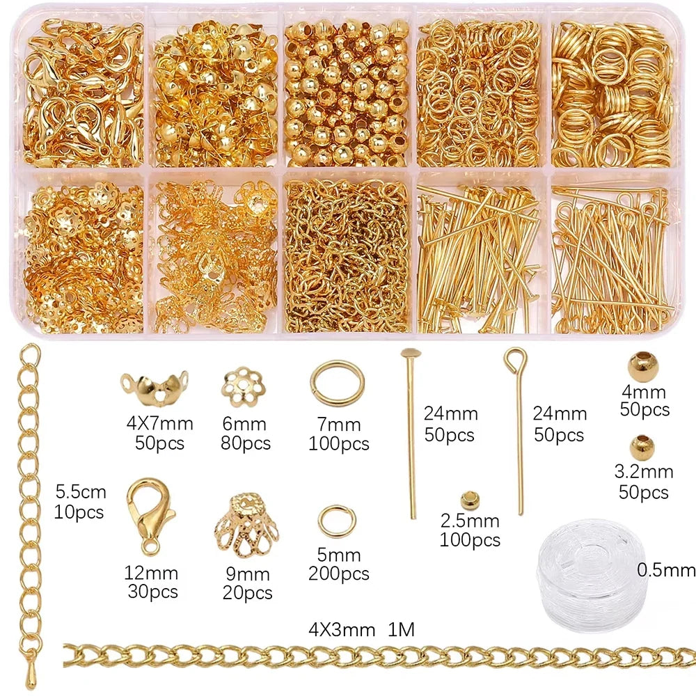 1 Set Jewelry Making Starter Kit – DIY Earrings, Necklaces & Findings for Beginners and Adults 4