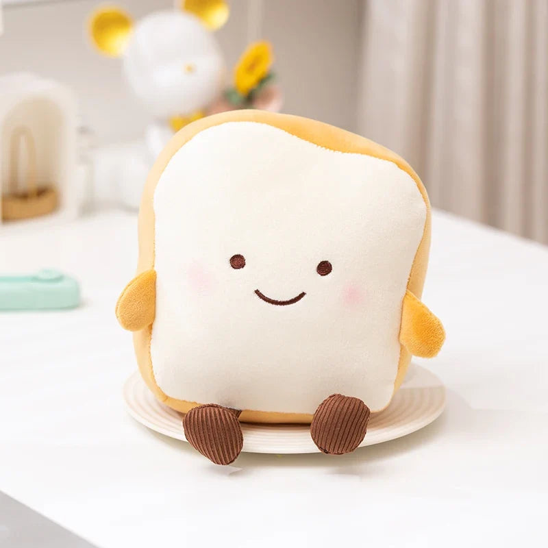 Cute Cartoon Egg & Toast Plush Toy – Breakfast Expression Stuffed Doll Pillow | Soft Baby Comfort Toy & Christmas Gift 39