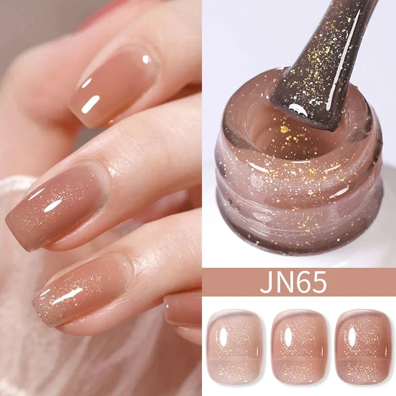 BORN PRETTY 10ml Blood Red Jelly Gel Nail Polish Halloween Nails Art Gel Polish Sheer Translucent Nail Gel for Winter Manicure 103