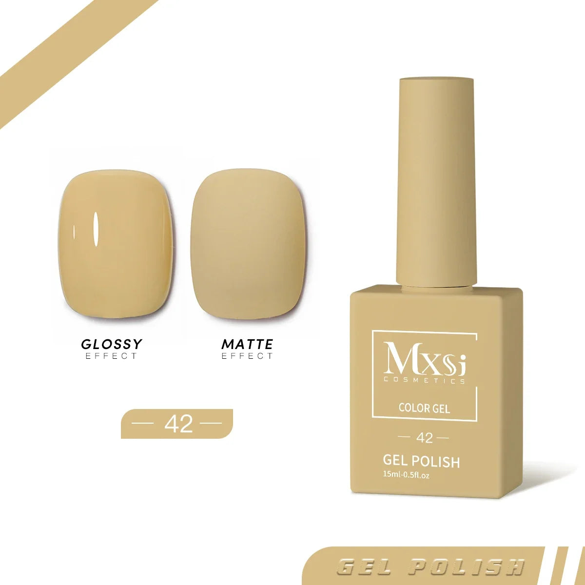Mxsi 15ml Gel Nail Polish Neon Brown Royal Blue Red Green Pastal Nude Nail Art Varnish Gel Lacquer Top Coat UV Gel Nail Not Set 45