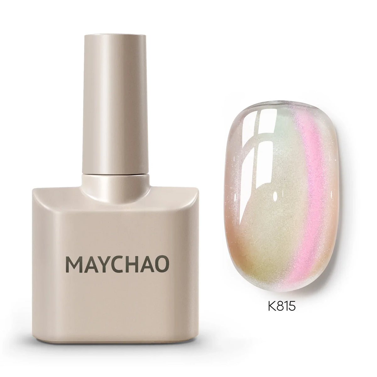 MAYCHAORomantic Galaxy Cat Eye Gel Nail Polish With Magnet Soak off UV Holographic Magnetic Rainbow Gel Polish for Nail Manicure 55