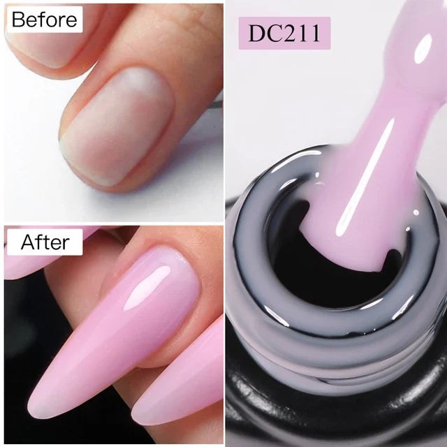 MTSSII 7ml Quick Extension Nail Polish Jelly Transparent Nude Pink Red Hard Gel  Quick Building Nail Art Gel Varnish For Nails
﻿ 9