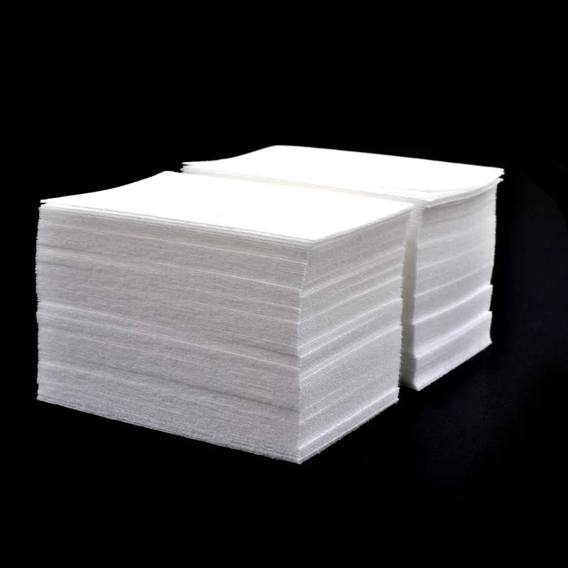 400/600Pcs/pack Solid Durable Nail Tools Manicure Gel Nail Polish Remover Pads Lint-Free Wipes 100% Cotton Napkins Wraps 2