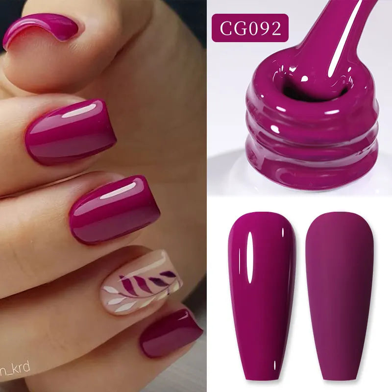 BORN PRETTY 10ml Blood Red Jelly Gel Nail Polish Halloween Nails Art Gel Polish Sheer Translucent Nail Gel for Winter Manicure 31