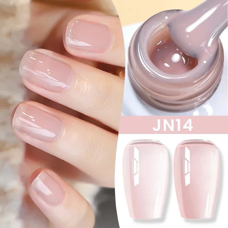 BORN PRETTY 83 Colors 10ml Jelly Nude Gel Nail Polish Autumn Amber Semi Transparent Manicure Soak off UV LED Nails Gel Varnish 80