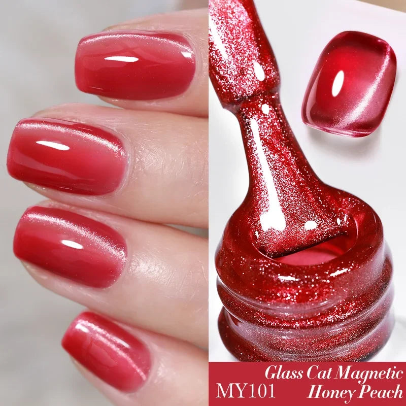 BORN PRETTY 10ml Silver Water Light Cat Magnetic Gel Nail Polish Nail Supplies Vernis Semi Permanent Gel for Fall Winter Nails 58