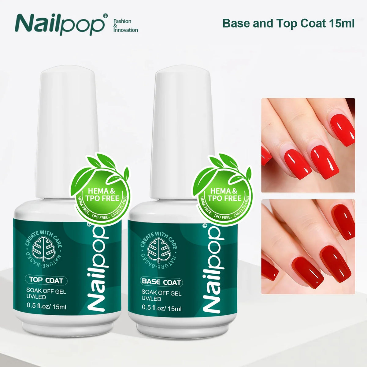 Nailpop Nail Dehydrator and Primer Acid Free Natural Nail Prep for Acrylic and UV Gel Nail Polish Fast Dry Superior Bonding Set 16