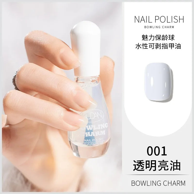 40 Colors New Nail Polish for Summer Water-based Quick Drying Tearable Nail Art Semipermanent Monochrome No Baking Lamp Varnish 31