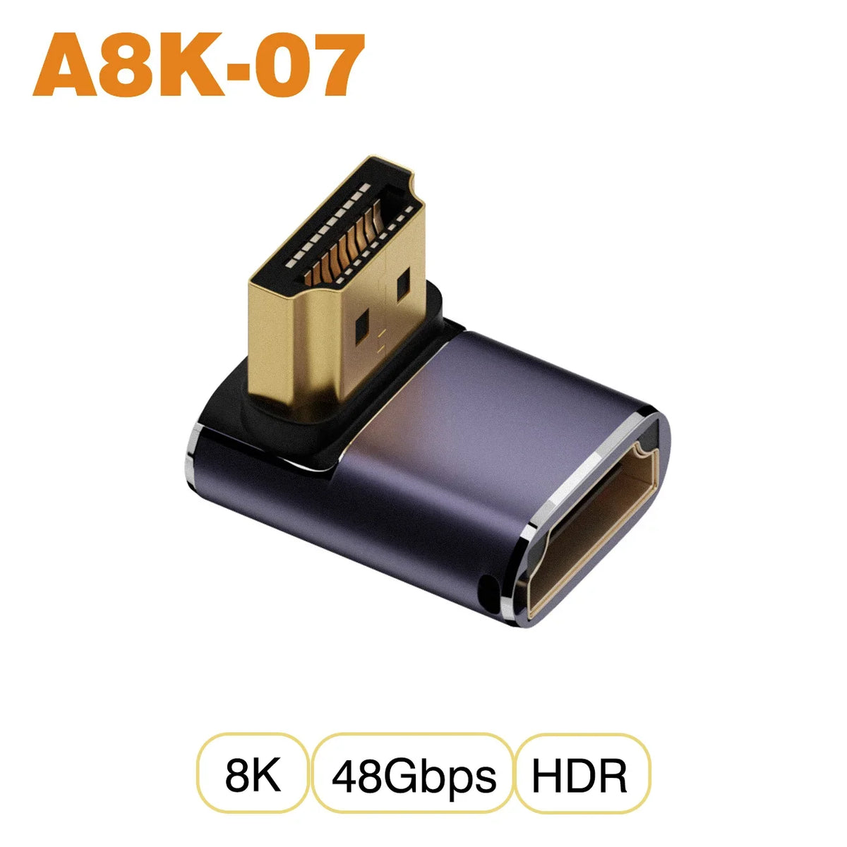 NNBILI HDMI 2.1 Adapter | 48Gbps 8K@60Hz Elbow and Straight Converter 19