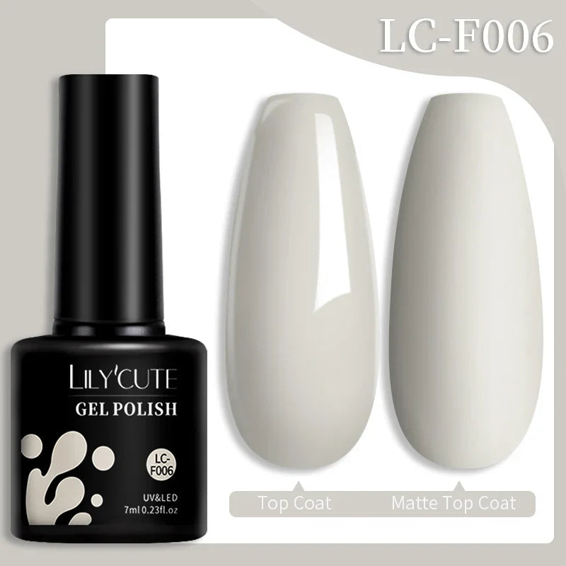 LILYCUTE 7ML Colorful Gel Nail Polish 129 Colors Long Lasting For Manicure Semi Permanent Base Top Coat Nail Art UV Gel Varnish 17