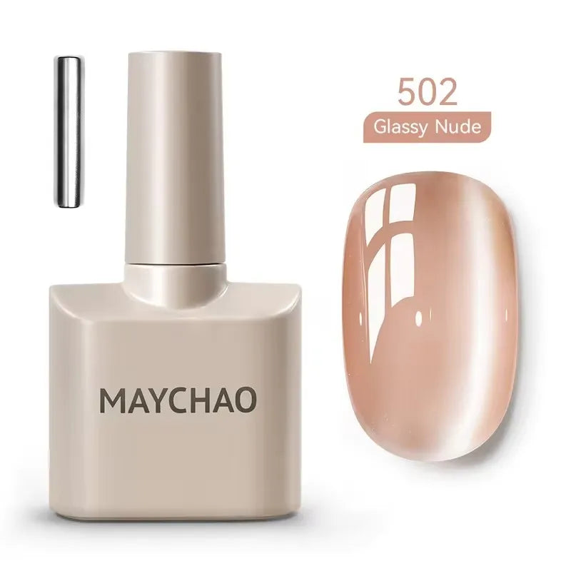 MAYCHAORomantic Galaxy Cat Eye Gel Nail Polish With Magnet Soak off UV Holographic Magnetic Rainbow Gel Polish for Nail Manicure 19