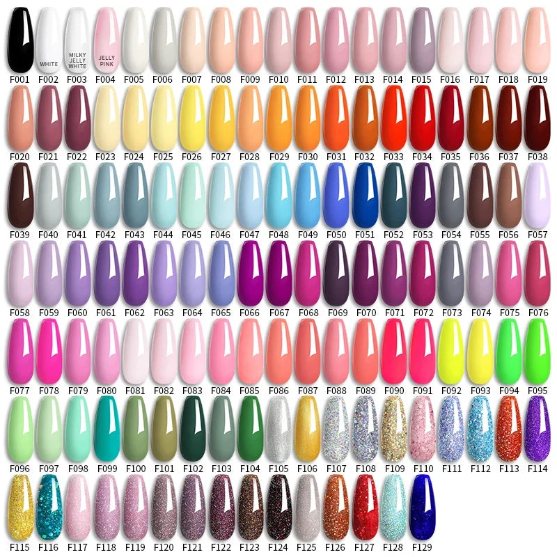 LILYCUTE 6Pcs/Set 7ML Gel DIY Nail Polish Bright Pink Semi Permanent Soak Off UV LED Gel Varnish Nail Art Design Manicure Kit 3
