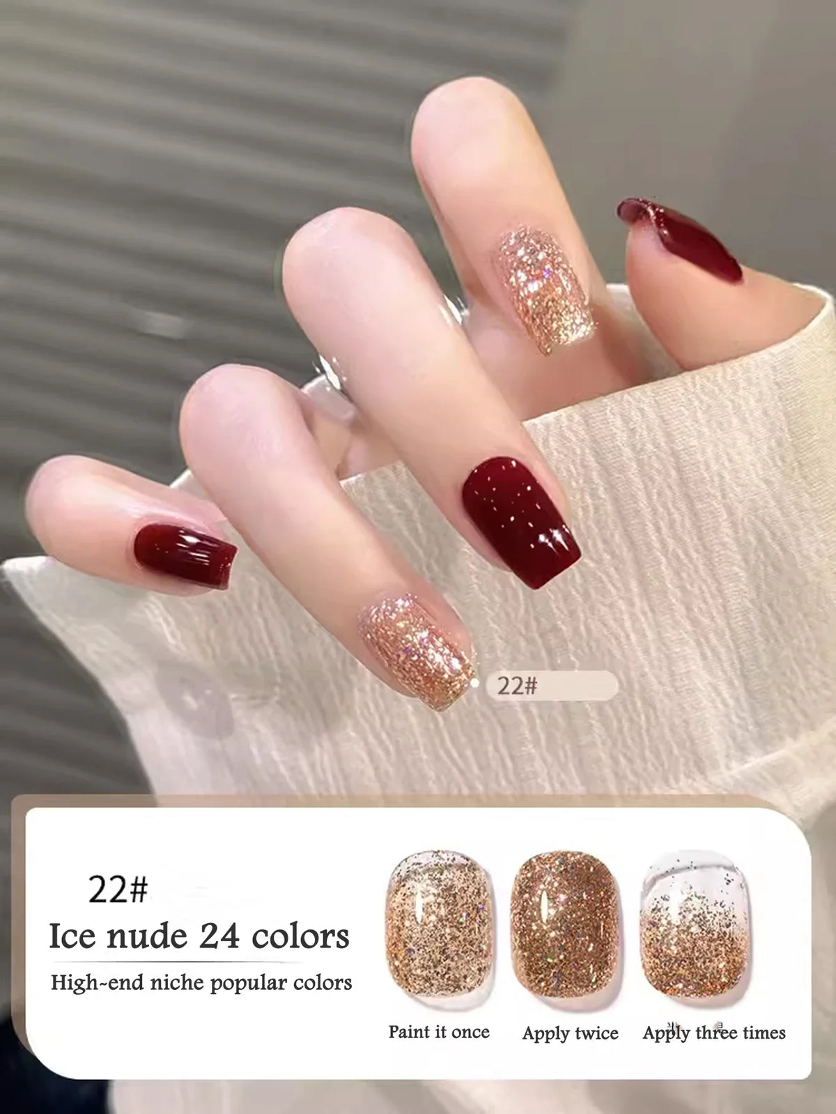 10ML 1-24PCS Milk White Jelly Gel Nail Polish Nail Art 2026 New Popular Nail Supplies UV LED Light Nails Black Red Nails 38
