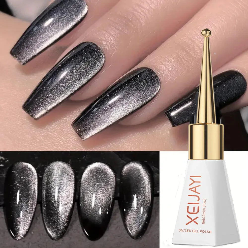 XEIJAYI Pink Cat Eye Gel Nail Polish Ceramic Magnetic Gel UV Semi-permanent Enamels Varnish Nail Supplies For Professionals Gel 86