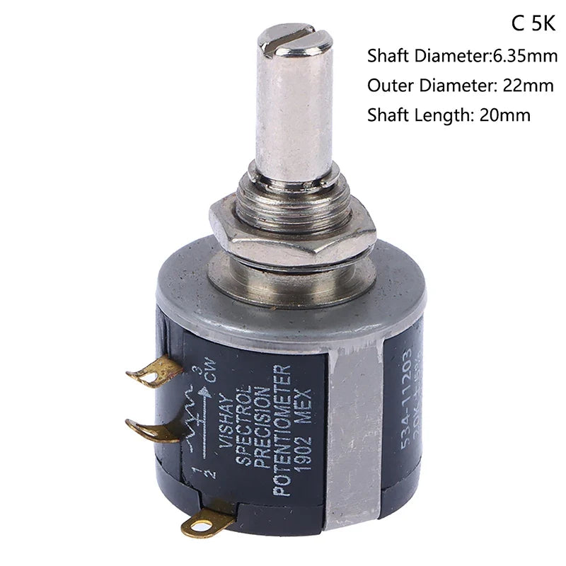 ZLinKJ 534 Series Wire Wound Potentiometer | Precision 2W Multi-Value Resistor 7
