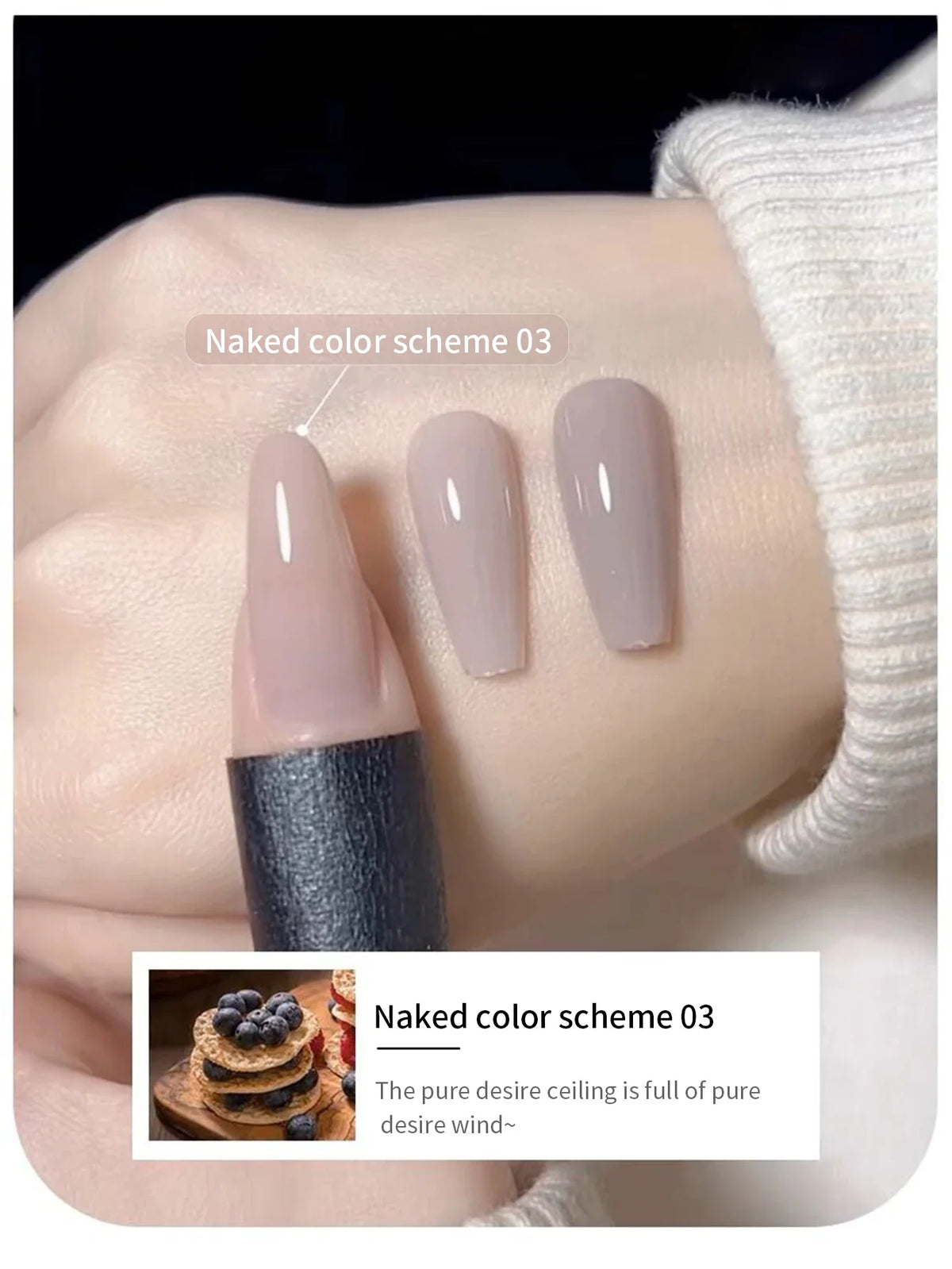 MIANEL  12ML Japanese Style Fairy Gel Nail Polish White Pink Nude Color Ice Clear Nail Polish Pink Nails Summer Nails 1-24pcs 57