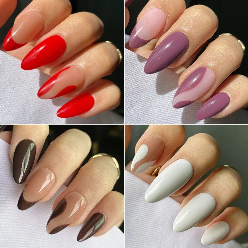 MSHARE 100ML Nail Gel Polish Soak Off UV LED Nails Vernis Semi Permanent Varnish Polish White Red Nail Gel Art 4
