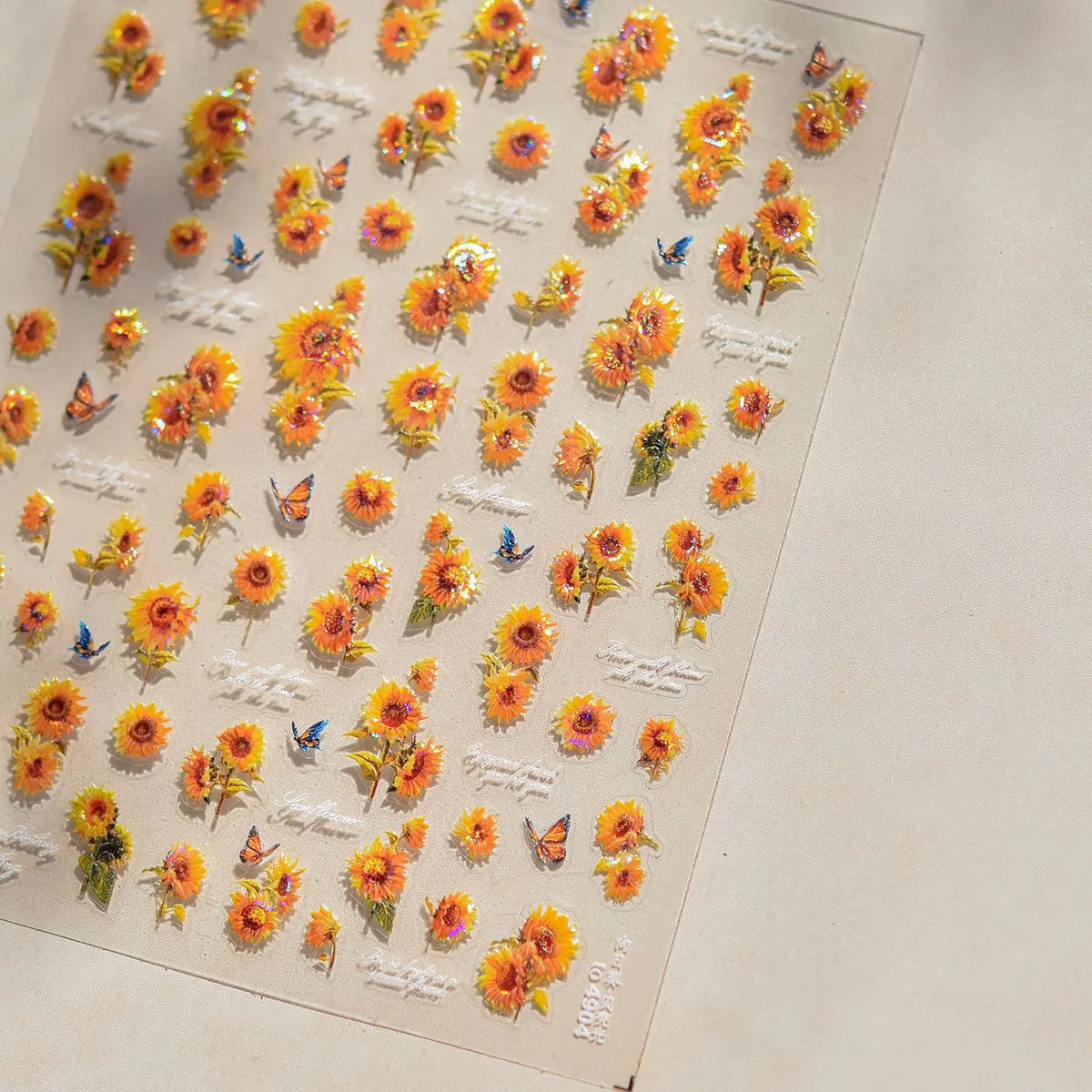 1pcs Dream Flower Window Shell Light Nail Art Stickers Japanese Flower Self Adhesive Stickers Press On Nails Decoration Decals 43