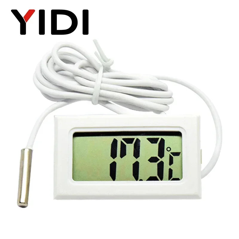Mini LCD Digital Thermometer Hygrometer | Dual Probe Temperature Humidity Monitor 8