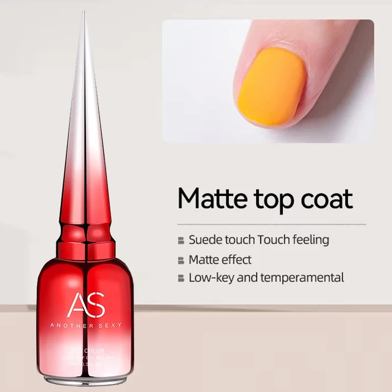 AS 15ml Transfer Foil Gel Nail Polish Soak Off Led Uv Gel Varnish Fast Dry Star Sticker Glue Stamp Gel 7