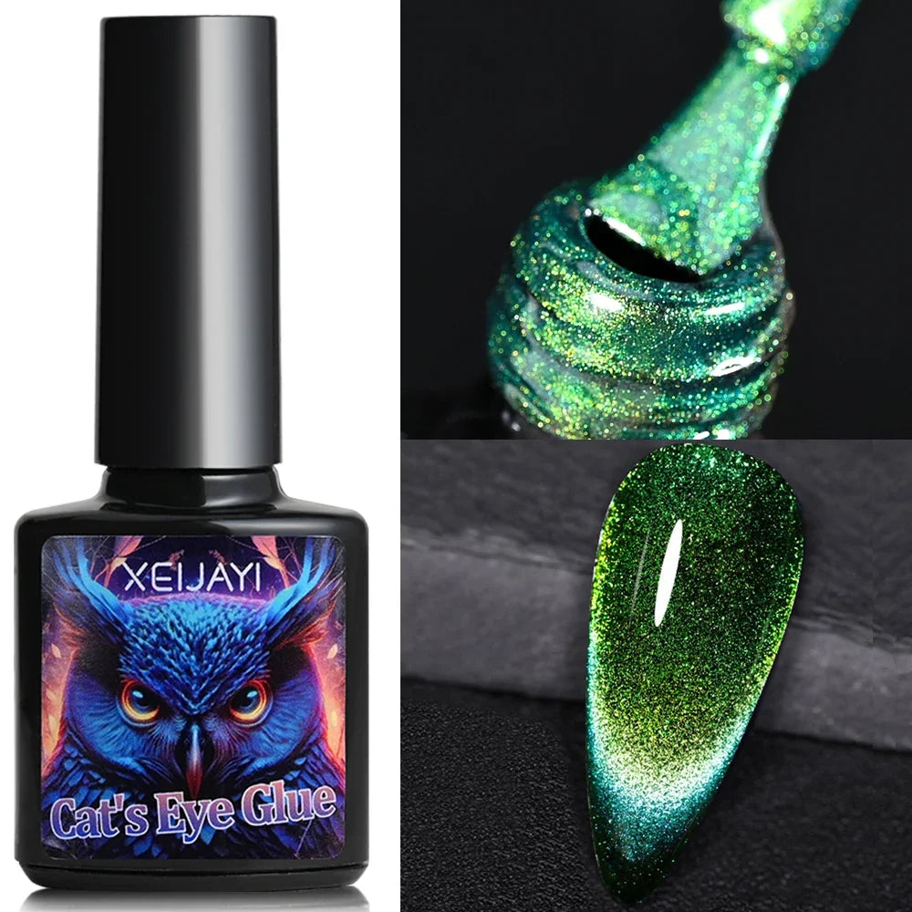 XEIJAYI Pink Cat Eye Gel Nail Polish Ceramic Magnetic Gel UV Semi-permanent Enamels Varnish Nail Supplies For Professionals Gel 24