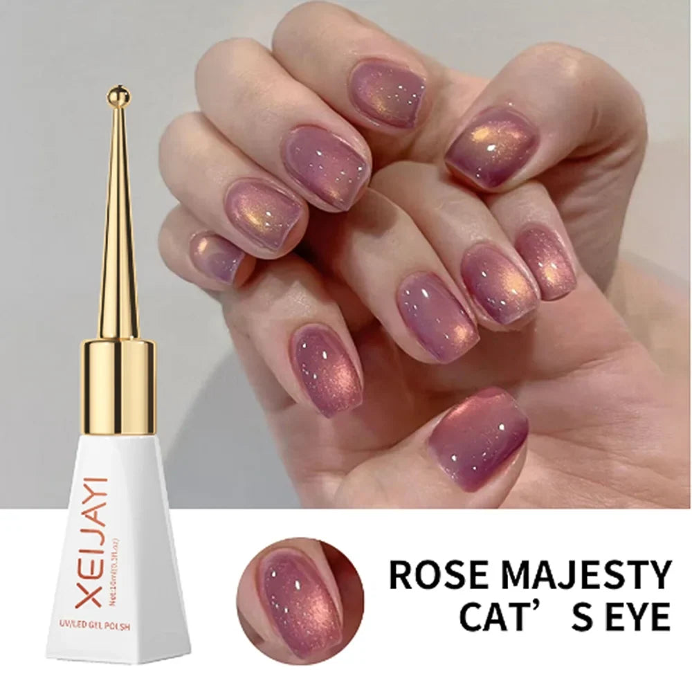 XEIJAYI Pink Cat Eye Gel Nail Polish Ceramic Magnetic Gel UV Semi-permanent Enamels Varnish Nail Supplies For Professionals Gel 79