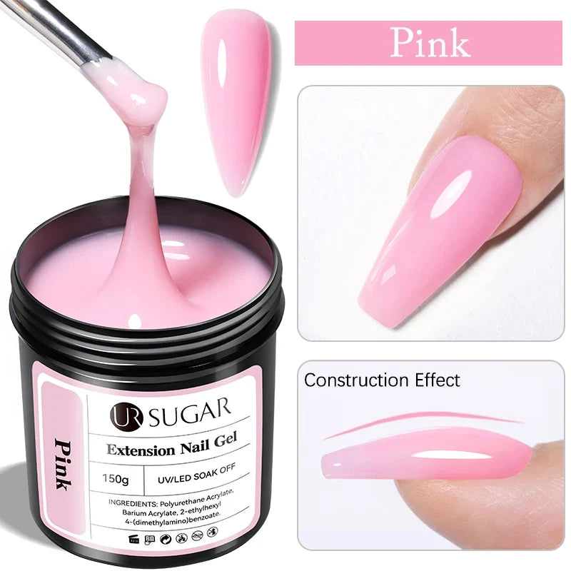 UR SUGAR 150g Rubber Base Gel Nail Polish Sparking Aurora Glitter Rubber Varnish Soak Off Semi permanent UV LED Gel Manicure 21