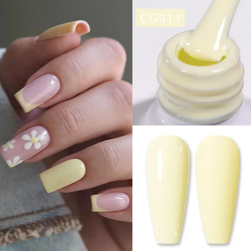 BORN PRETTY Jelly Nude Gel Nail Polish 10ml Light Pink Peach Translucent Color UV Light Cure Gel Varnish Nail Art DIY at Home 113