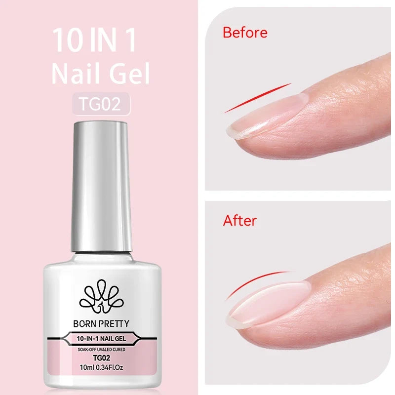 BORN PRETTY 10ml Fruit Purple Grape Cat Magnetic Gel Nail Polish 2025 New Whitening Guava Glass Beads Varnish Nail Supplies 73