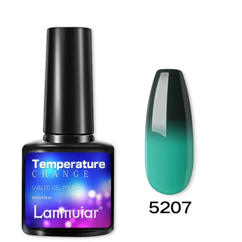 Temperature Color Changing Thermal Nail Polish Fast Drying Water-based Gradient Nail Varnish Manicure Supplies Nail Art 6