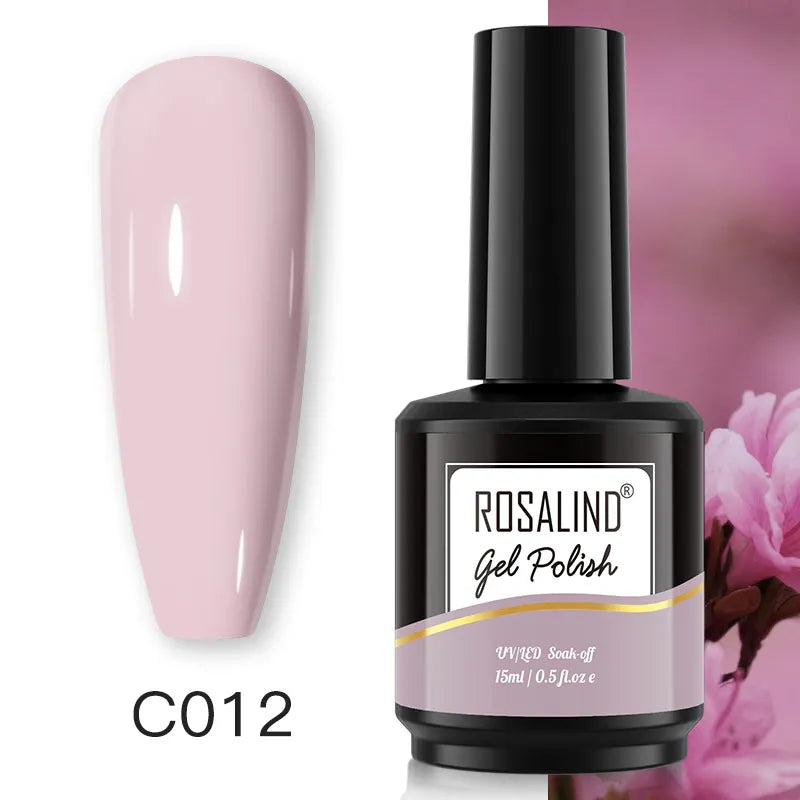 ROSALIND 7ml/15ml Summer Green Gel Nail Polish Semi Permanent Nail Art Manicure Soak Off Top Base Matt Hybrid Varnishes UV Gel 66