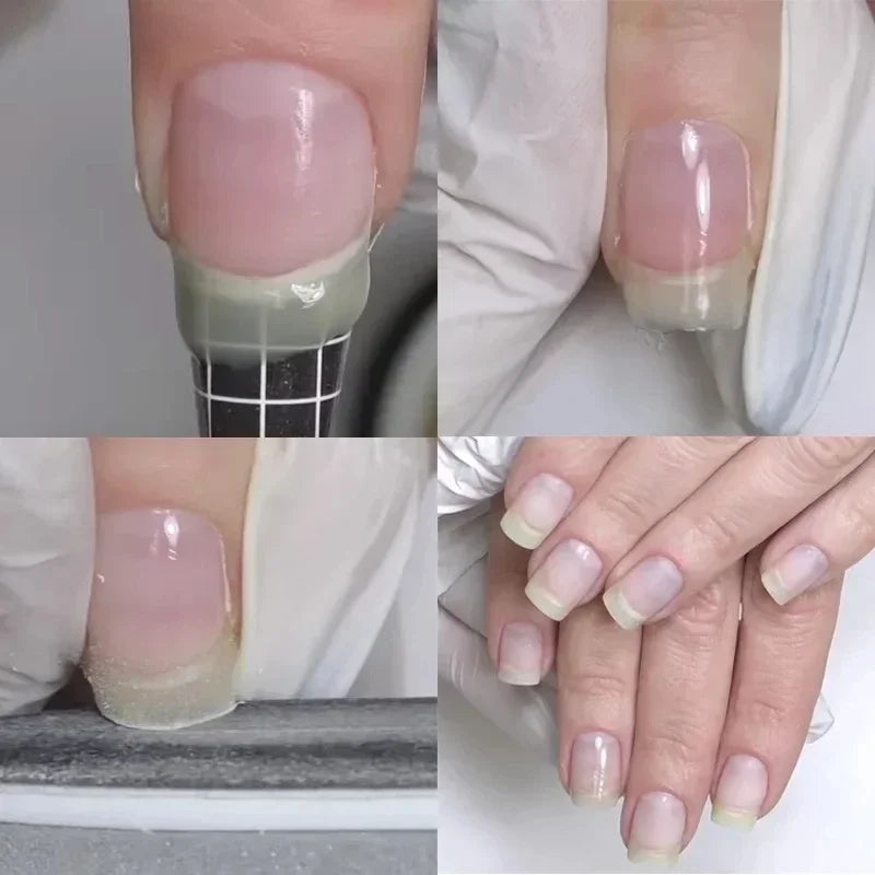 MSHARE 50ml Natural Nails Gel Builder Nalil Tpo Free Self Leveling Gel for Nail Extension Construction Pink Shade UV Led Gel 2