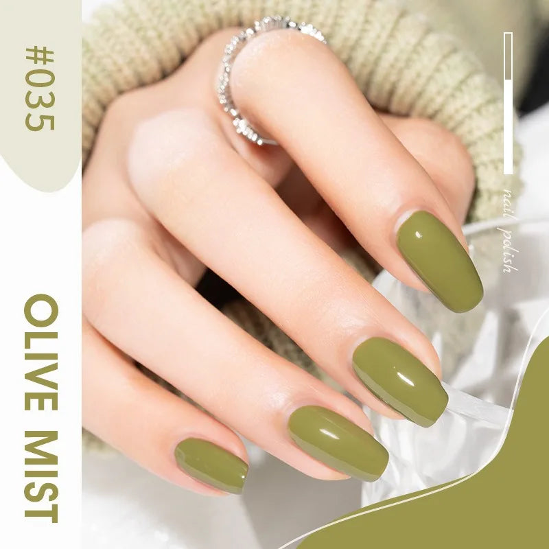 40 Colors New Nail Polish for Summer Water-based Quick Drying Tearable Nail Art Semipermanent Monochrome No Baking Lamp Varnish 5