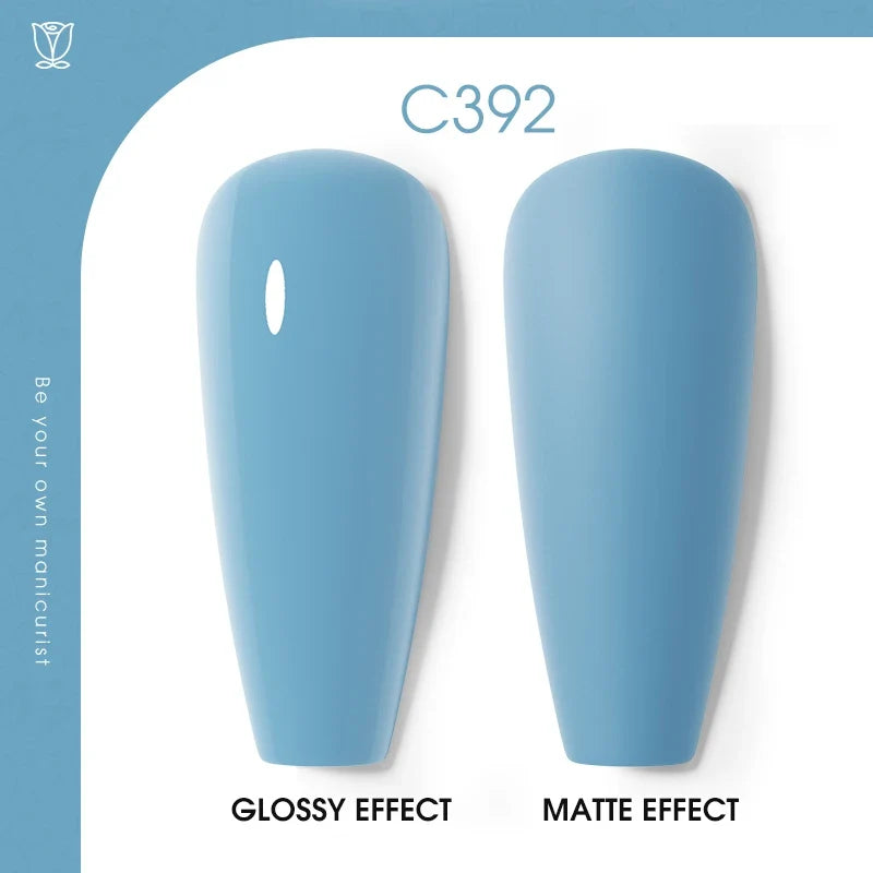 ROSALIND 7ml/15ml Summer Green Gel Nail Polish Semi Permanent Nail Art Manicure Soak Off Top Base Matt Hybrid Varnishes UV Gel 63