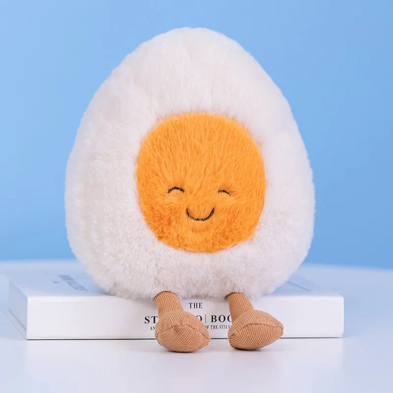 Cute Cartoon Egg & Toast Plush Toy – Breakfast Expression Stuffed Doll Pillow | Soft Baby Comfort Toy & Christmas Gift 14