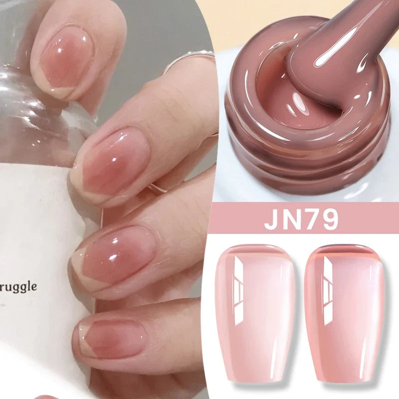 BORN PRETTY 83 Colors 10ml Jelly Nude Gel Nail Polish Autumn Amber Semi Transparent Manicure Soak off UV LED Nails Gel Varnish 53