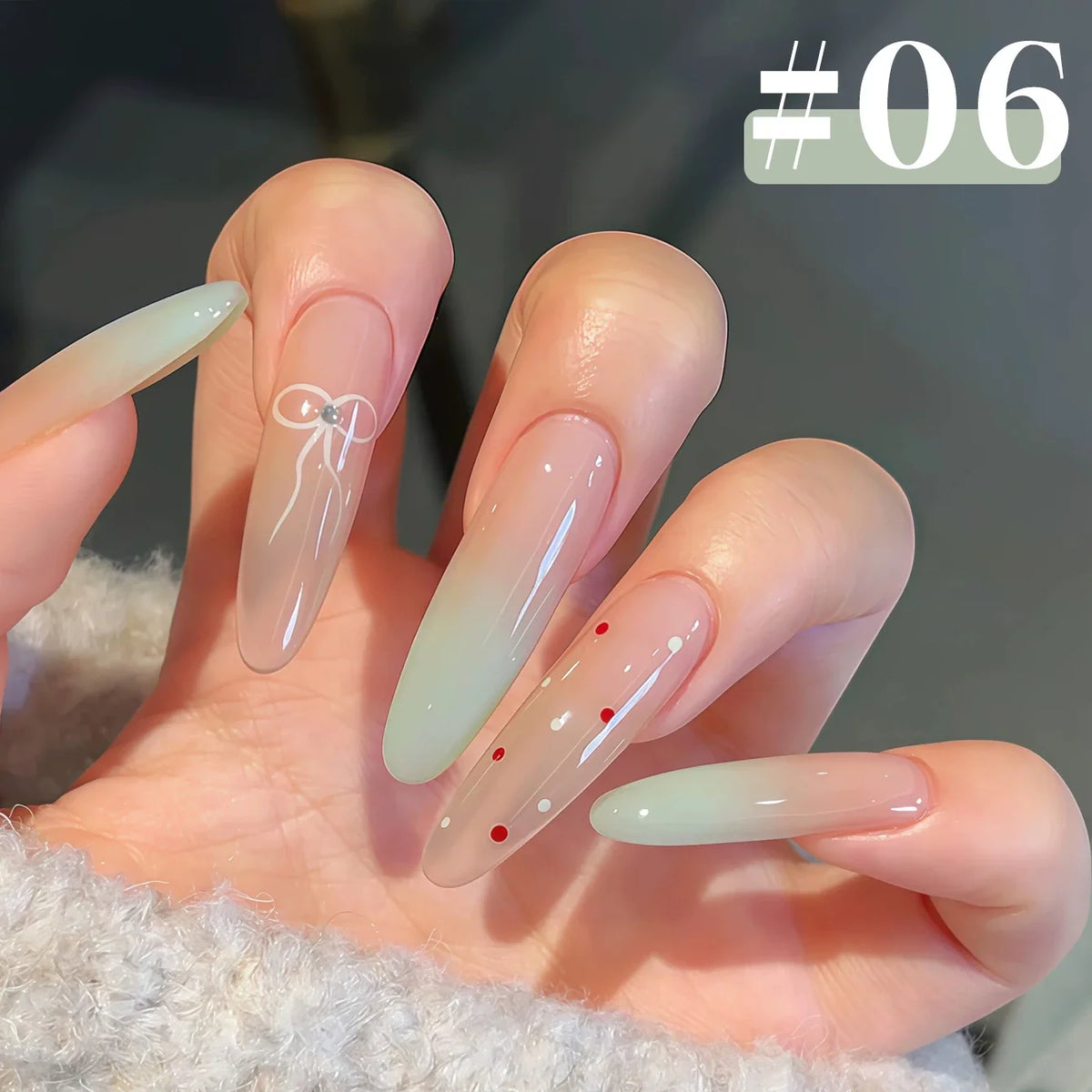 MIANEL 12ML 1-6PCS 2026 New Release Jelly Dopamine Candy Gel Nail Polish - Multi-Color Nude Sheer Finish Bestseller 53