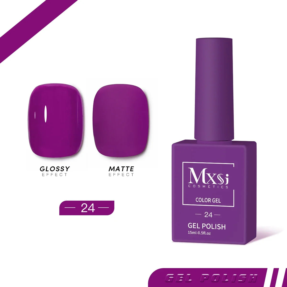 Mxsi 15ml Gel Nail Polish Neon Brown Royal Blue Red Green Pastal Nude Nail Art Varnish Gel Lacquer Top Coat UV Gel Nail Not Set 58