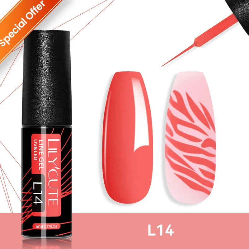 LILYCUTE 7ML Colorful Gel Nail Polish 129 Colors Long Lasting For Manicure Semi Permanent Base Top Coat Nail Art UV Gel Varnish 42