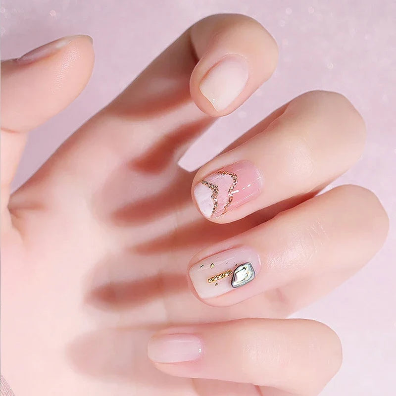 UNO JYJ Nude Rubber Base Gel Polish Semi-permanent Nail Polish UV Varnish Manicure Natural Nail Base Coat 7 Colors Basis Gellac 6