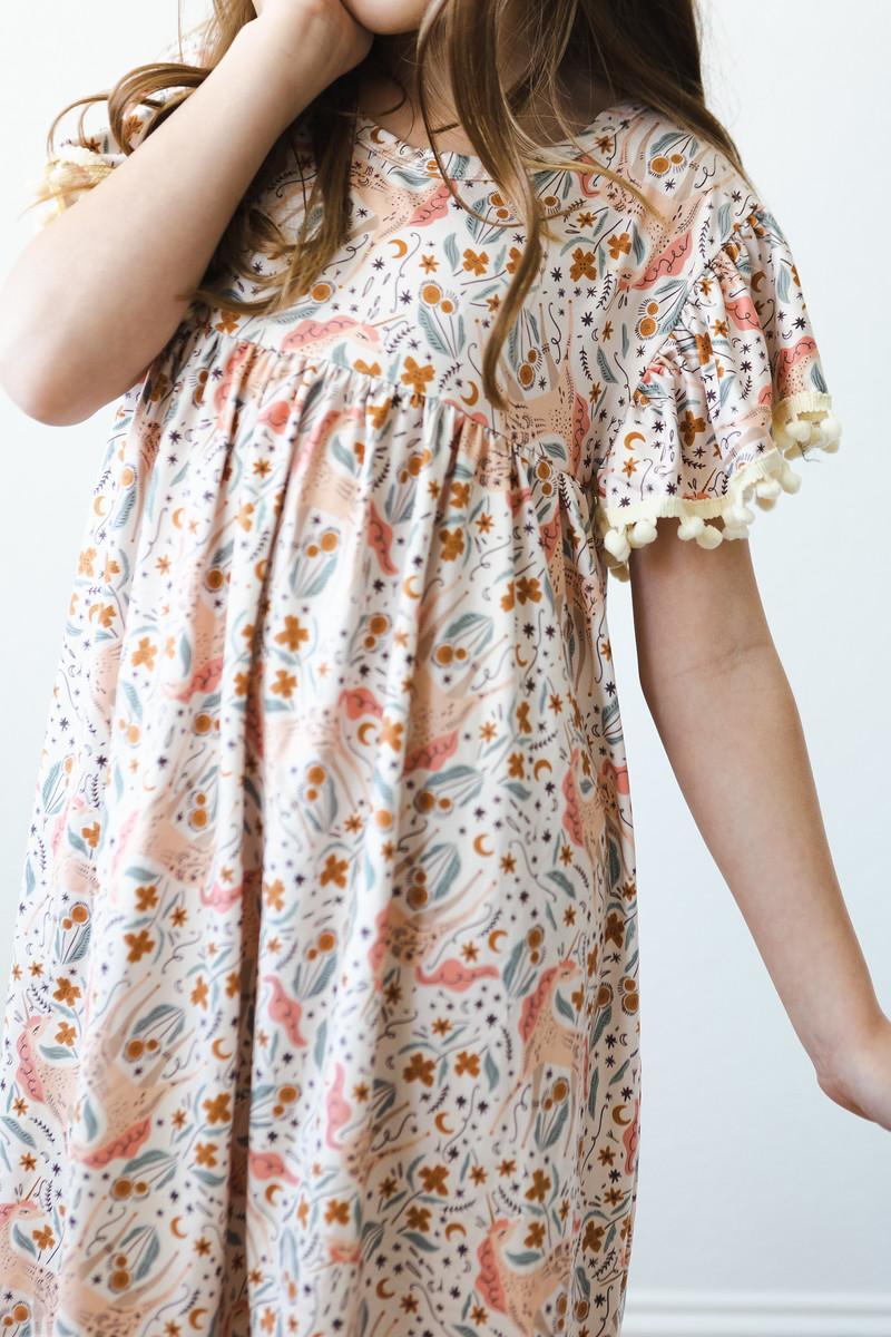 Unicorn Soiree Pom Pom Dress 5