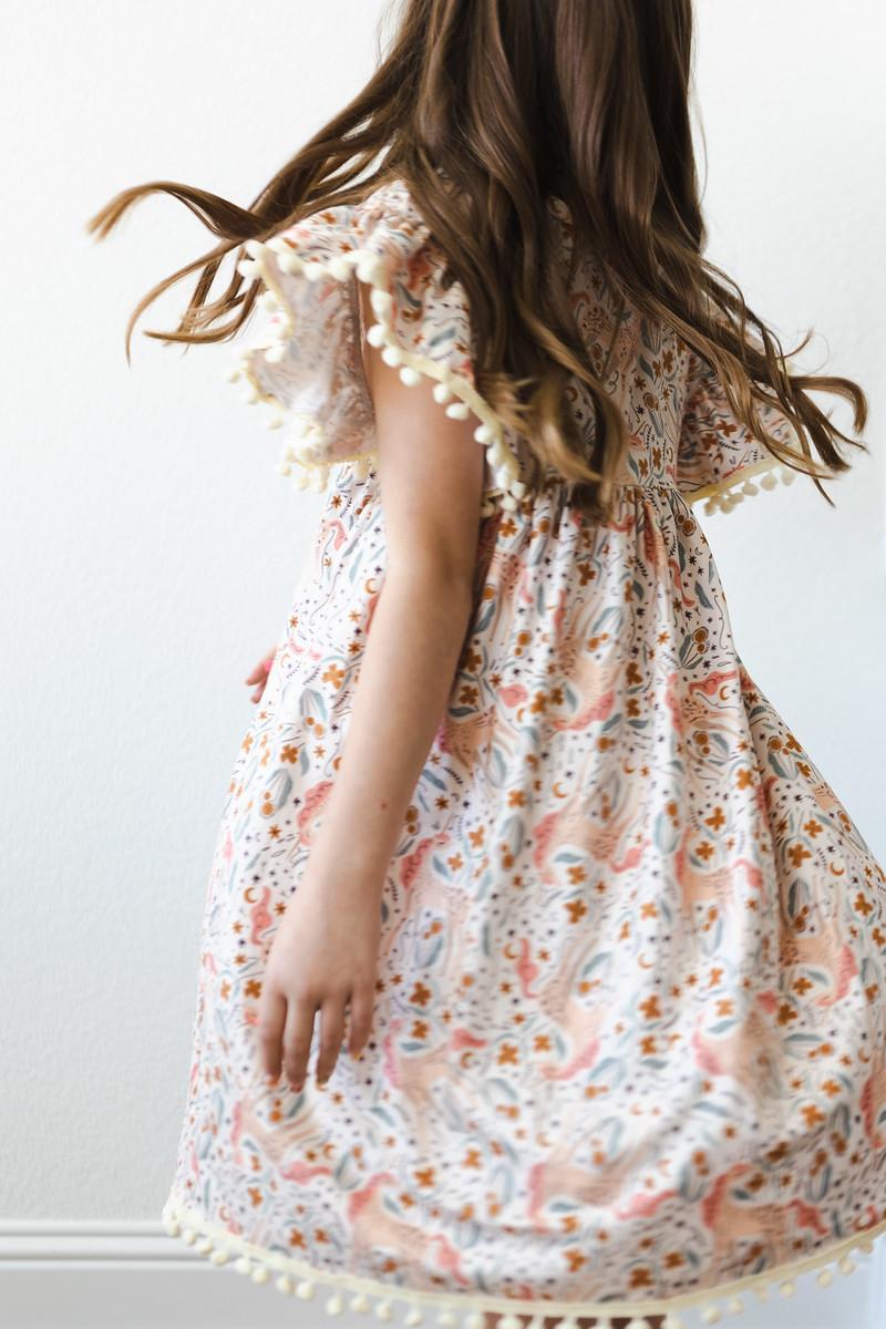 Unicorn Soiree Pom Pom Dress 6