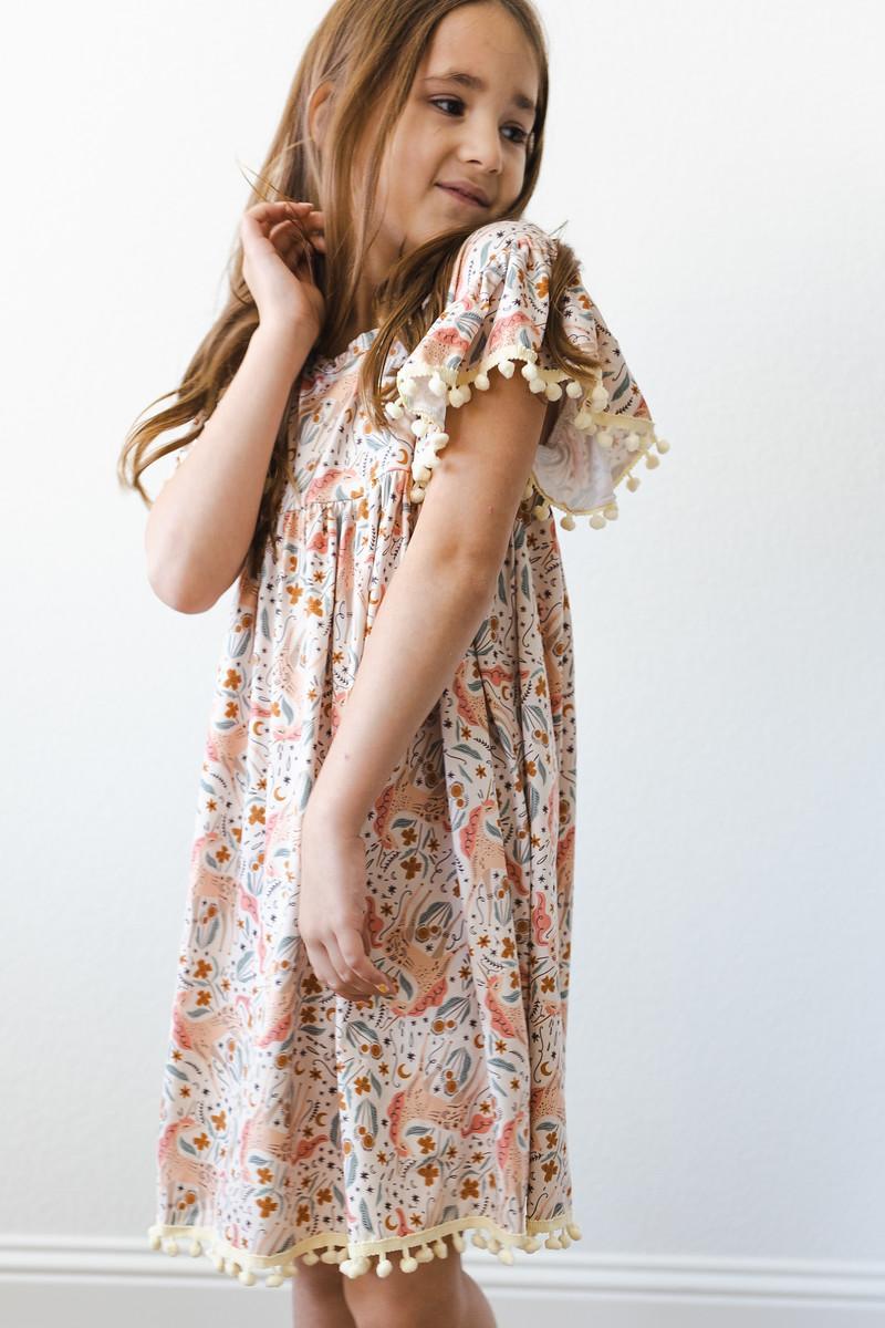 Unicorn Soiree Pom Pom Dress 4