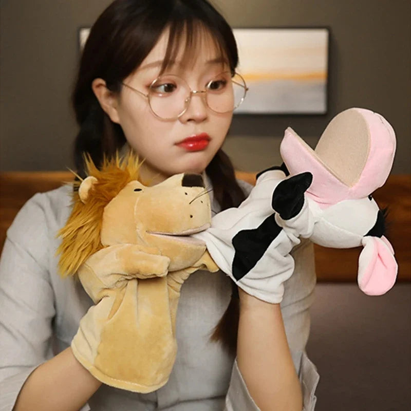 Cartoon Plush Hand Finger Puppets – Soft Interactive Toy for Kids, Party Supply & Family Gathering Fun 2