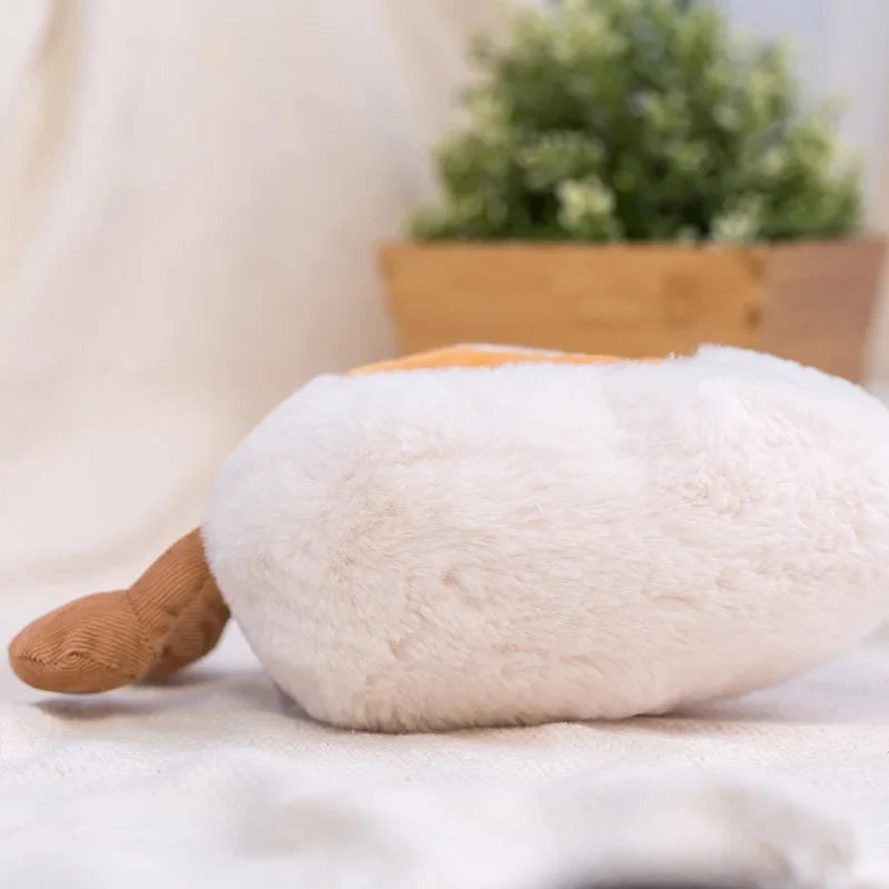 Cute Cartoon Egg & Toast Plush Toy – Breakfast Expression Stuffed Doll Pillow | Soft Baby Comfort Toy & Christmas Gift 4