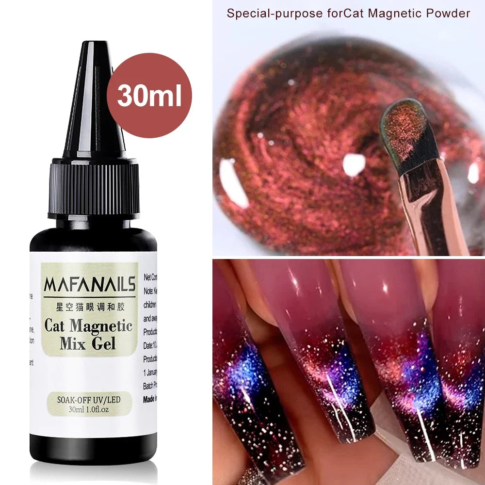 XEIJAYI Pink Cat Eye Gel Nail Polish Ceramic Magnetic Gel UV Semi-permanent Enamels Varnish Nail Supplies For Professionals Gel 75