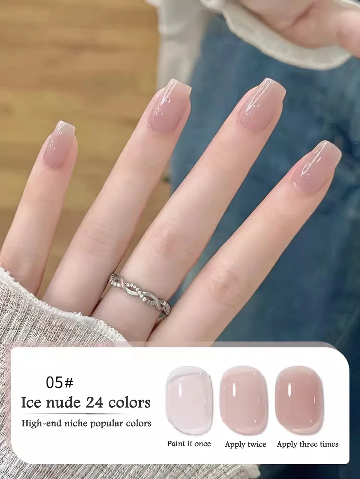 10ML 1-24PCS Milk White Jelly Gel Nail Polish Nail Art 2026 New Popular Nail Supplies UV LED Light Nails Black Red Nails 13